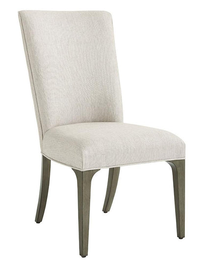Lexington - Ariana Bellamy Upholstered Side Chair In Rich Gray Finish And Silver Gray Fabric - 732-882-01 veiw 1