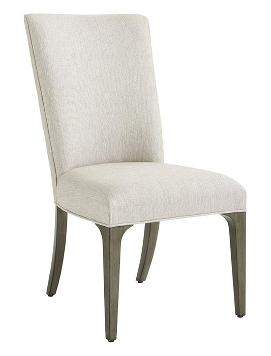 Lexington - Ariana Bellamy Upholstered Side Chair In Rich Gray Finish And Silver Gray Fabric - 732-882-01 veiw 1