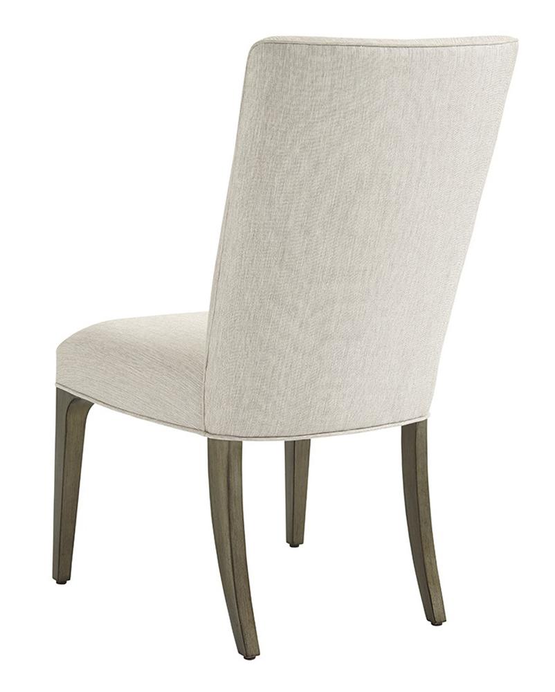 Lexington - Ariana Bellamy Upholstered Side Chair In Rich Gray Finish And Silver Gray Fabric - 732-882-01 veiw 2