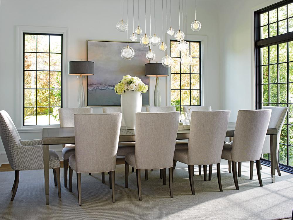 Lexington - Ariana Bellamy Upholstered Side Chair In Rich Gray Finish And Silver Gray Fabric - 732-882-01 veiw 4