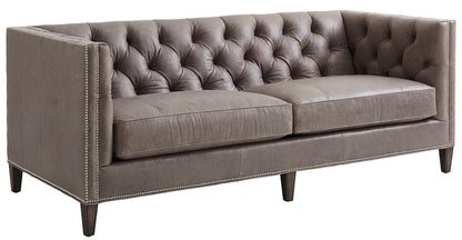 Lexington - Ariana Camille Leather Sofa Gray - LL7569-33-40 veiw 1
