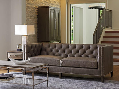 Lexington - Ariana Camille Leather Sofa Gray - LL7569-33-40 veiw 3