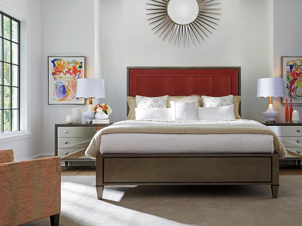 Lexington - Ariana Divonne Three Mirrored Drawer Nightstand In Rich Gray Finish - 732-621 veiw 5