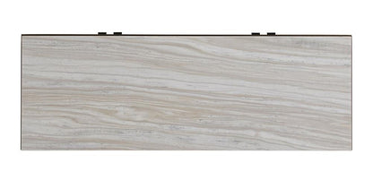 Lexington - Ariana Domaine Four Door Hall Chest In Rich Gray Finish With Silver White Marble Top - 732-972 veiw 4