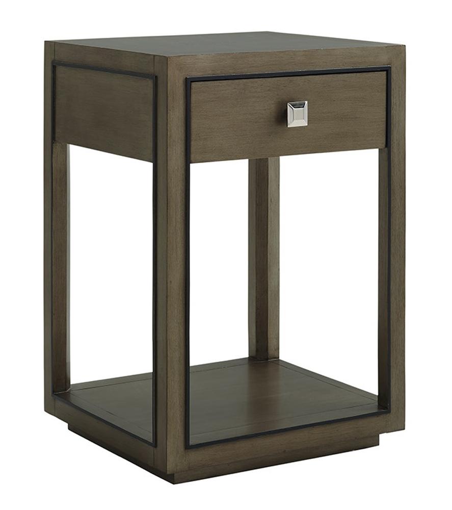 Lexington - Ariana Margaux One Drawer Night Table In Rich Gray Finish - 732-622 veiw 1
