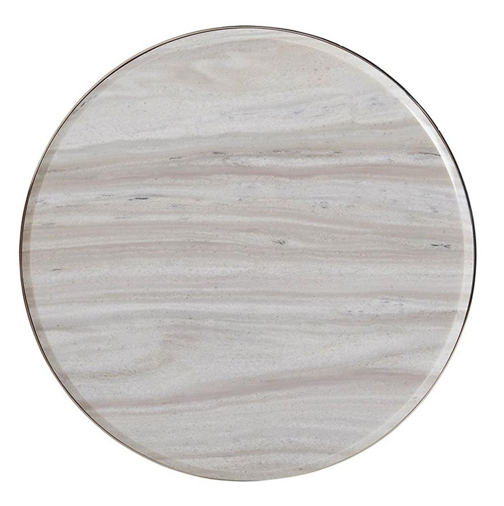 Lexington - Ariana Martini Round Accent Table In Platinum Finish Frame And Silver White Marble Top - 732-950C veiw 6