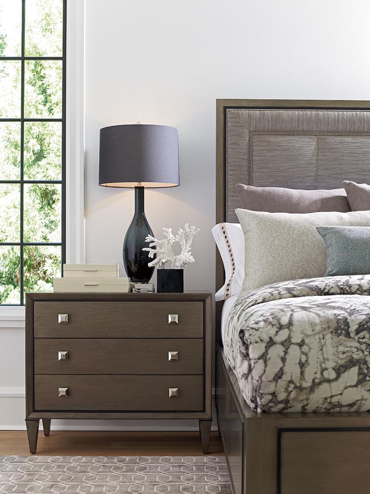 Lexington - Ariana Paloma Three Drawer Nightstand In Rich Gray Finish - 732-620 veiw 2