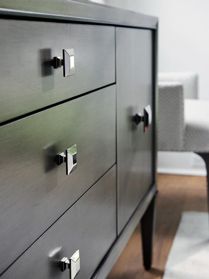 Lexington - Ariana Provence Three Drawer Two Door Sideboard In Rich Gray Finish - 732-869 veiw 3