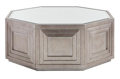 Lexington - Ariana Rochelle Octagonal Cocktail Table With Mirrored Top And Silver Leaf Finish - 733-947 veiw 1