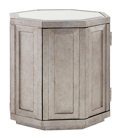 Lexington - Ariana Rochelle Octagonal Storage Table With Mirrored Top And Silver Leaf Finish - 733-957 veiw 1
