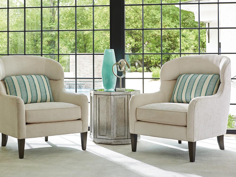 Lexington - Ariana Rochelle Octagonal Storage Table With Mirrored Top And Silver Leaf Finish - 733-957 veiw 5