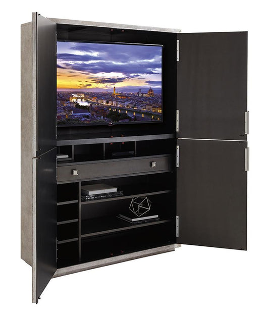 Lexington - Ariana Sanremo Four Door Cabinet In Silver Leaf Finish - 733-975 veiw 2