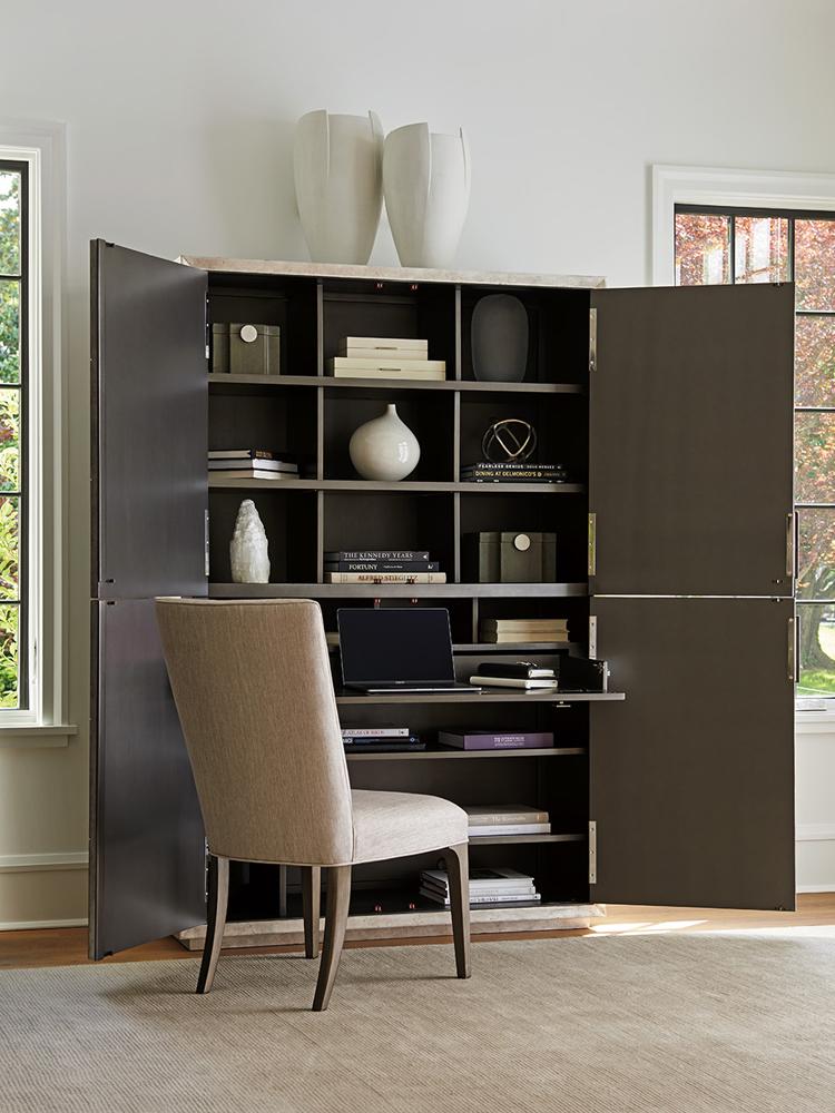 Lexington - Ariana Sanremo Four Door Cabinet In Silver Leaf Finish - 733-975 veiw 5