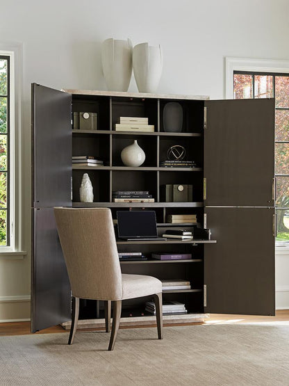 Lexington - Ariana Sanremo Four Door Cabinet In Silver Leaf Finish - 733-975 veiw 5