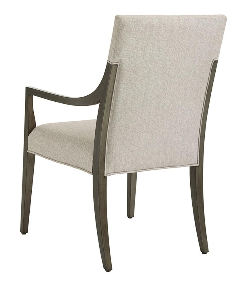 Lexington - Ariana Saverne Upholstered Arm Chair In Rich Gray Finish And Silver Gray Fabric - 732-881-01 veiw 2