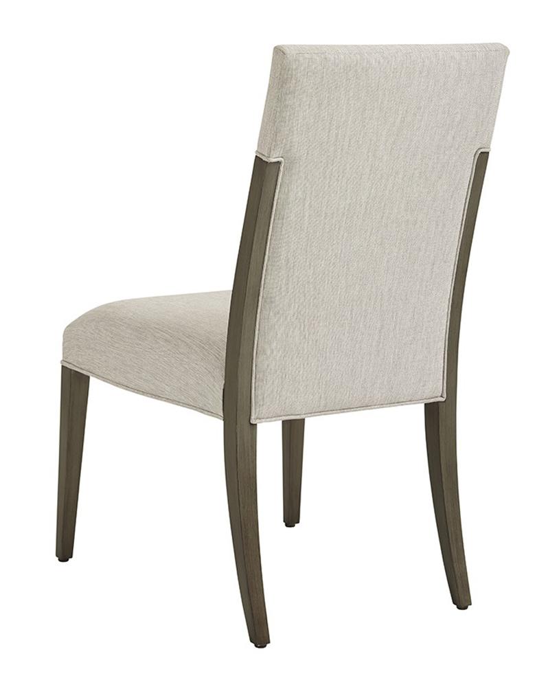 Lexington - Ariana Saverne Upholstered Side Chair In Rich Gray Finish And Silver Gray Fabric - 732-880-01 veiw 2
