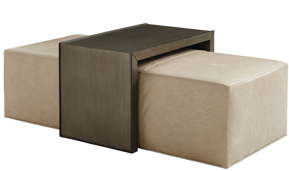 Lexington - Ariana Savona Leather Cocktail Ottoman With Slide - LL1264-25T-40 veiw 1