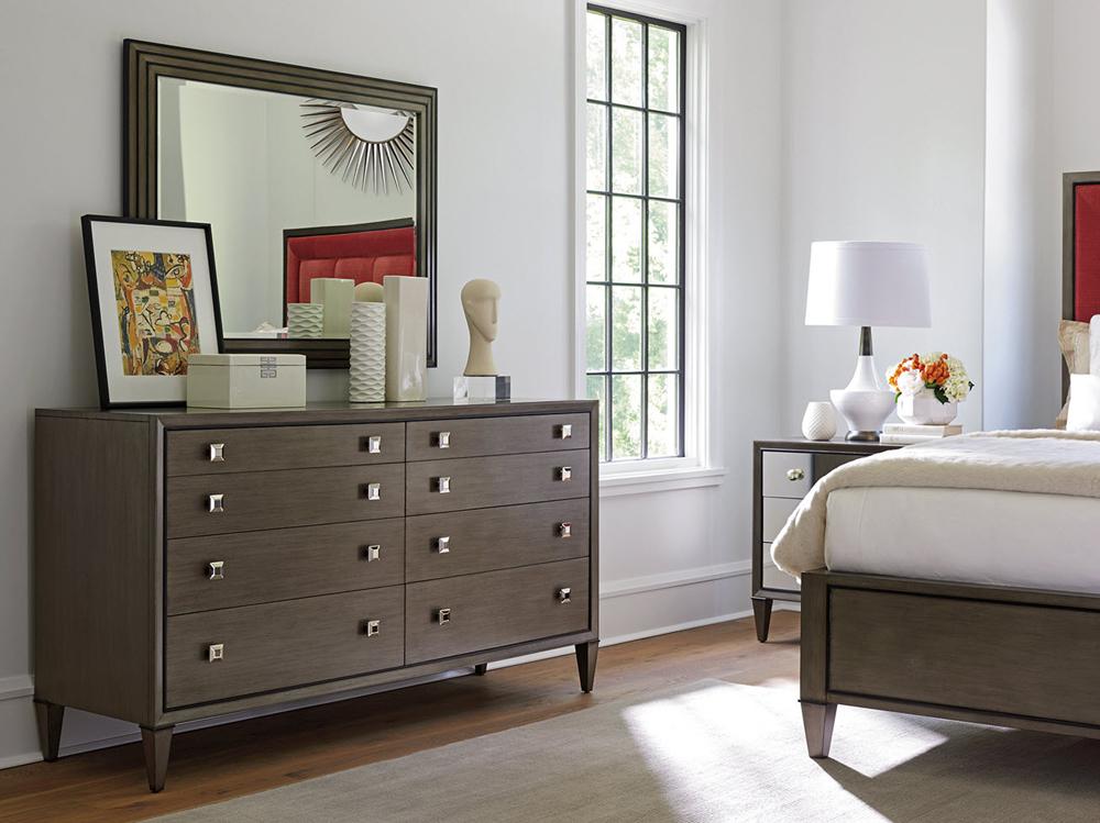 Lexington - Ariana Touraine Eight Drawer Dresser In Rich Gray Finish - 732-222 veiw 3