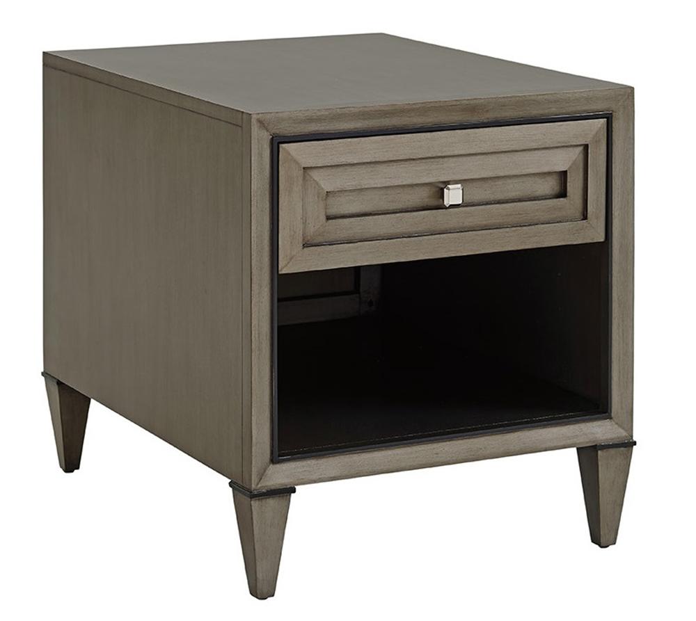 Lexington - Ariana Verona Rectangular One Drawer End Table In Rich Gray Finish - 732-951 veiw 1