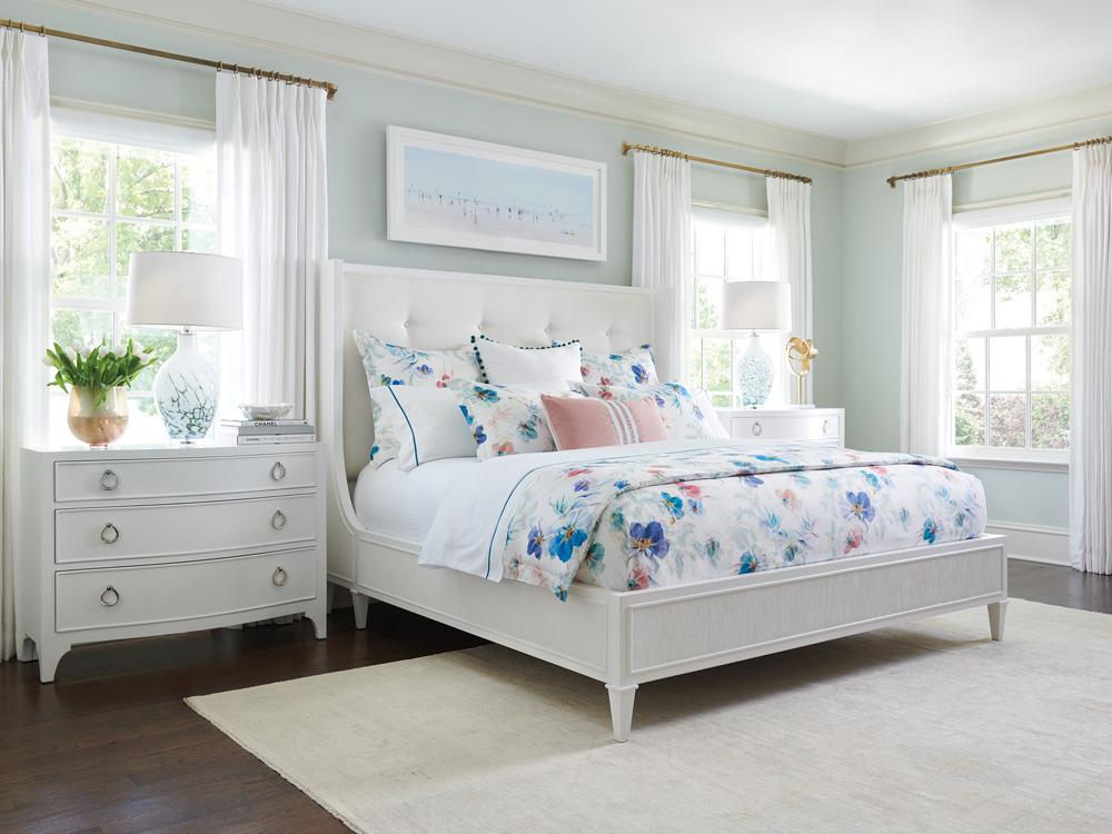 Lexington - Avondale Arlington Platform Bed 6/6 King, Alabaster - 415-144C veiw 2