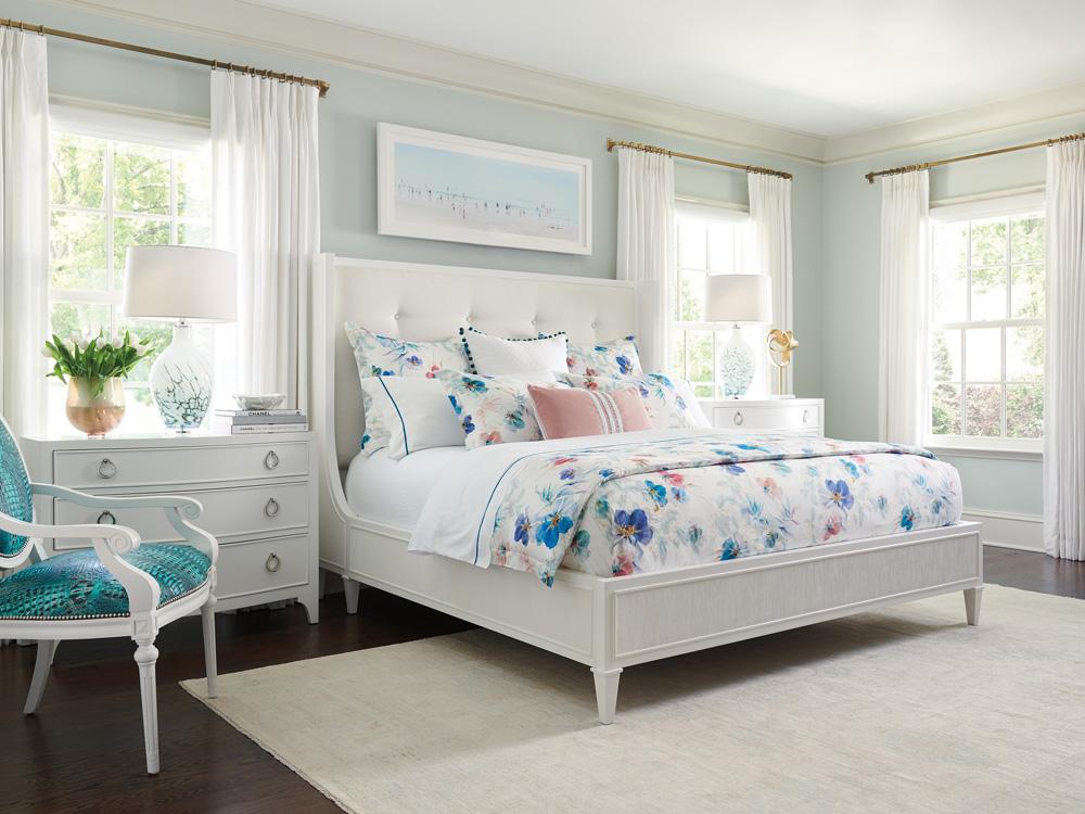 Lexington - Avondale Arlington Platform Bed 6/6 King, Alabaster - 415-144C veiw 3