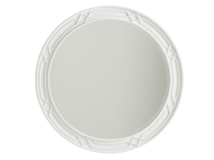 Lexington - Avondale Carreno Round Mirror, Alabaster - 415-201 veiw 1