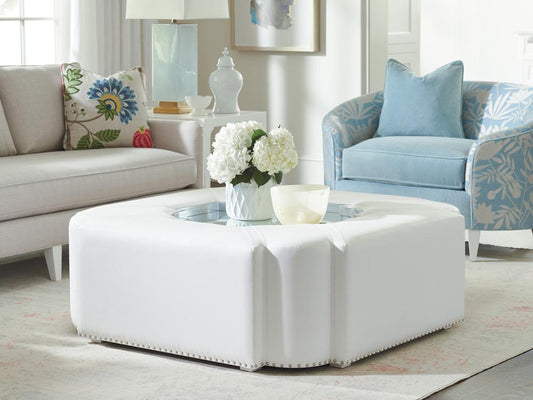 Lexington - Avondale Clarendon Upholstered Cocktail Table, Alabaster - 415-944 veiw 2