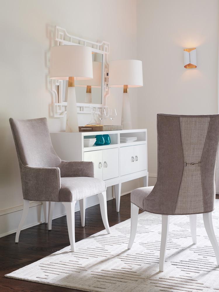 Lexington - Avondale Geneva Upholstered Side Chair, Alabaster - 415-882-40 veiw 3