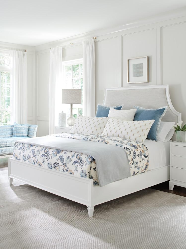 Lexington - Avondale Inverness Upholstered Bed 6/6 King, Alabaster - 415-134C veiw 3
