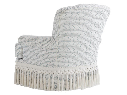 Lexington - Avondale Kempton Swivel Chair, Blue/Iwhite - 7627-11SW-40 veiw 2