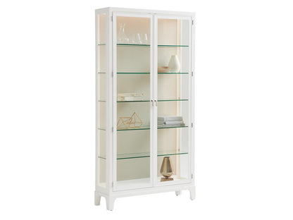 Lexington - Avondale Lakeshore Curio Taupe Back Panel, Alabaster - 415-864-TP veiw 1