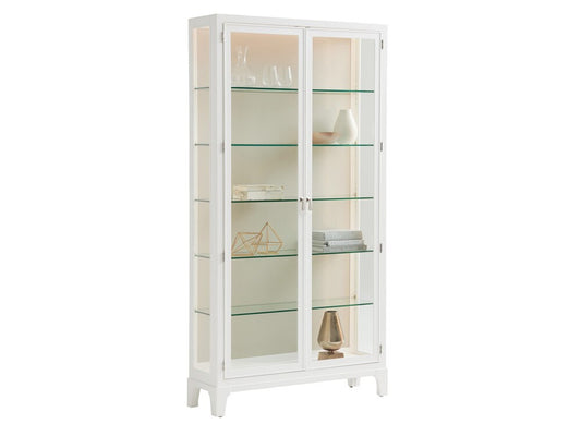Lexington - Avondale Lakeshore Curio Taupe Back Panel, Alabaster - 415-864-TP veiw 1