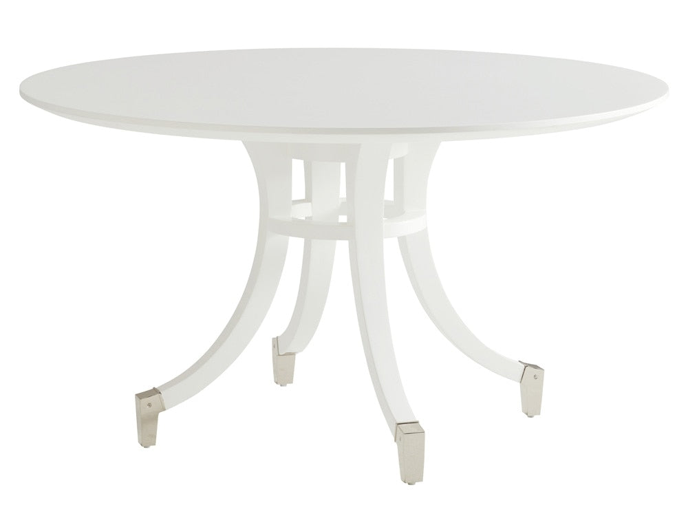 Lexington - Avondale Lombard Round Dining Table, Alabaster - 415-875C veiw 1