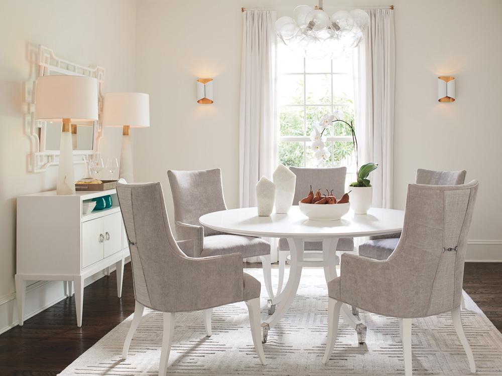 Lexington - Avondale Lombard Round Dining Table, Alabaster - 415-875C veiw 2