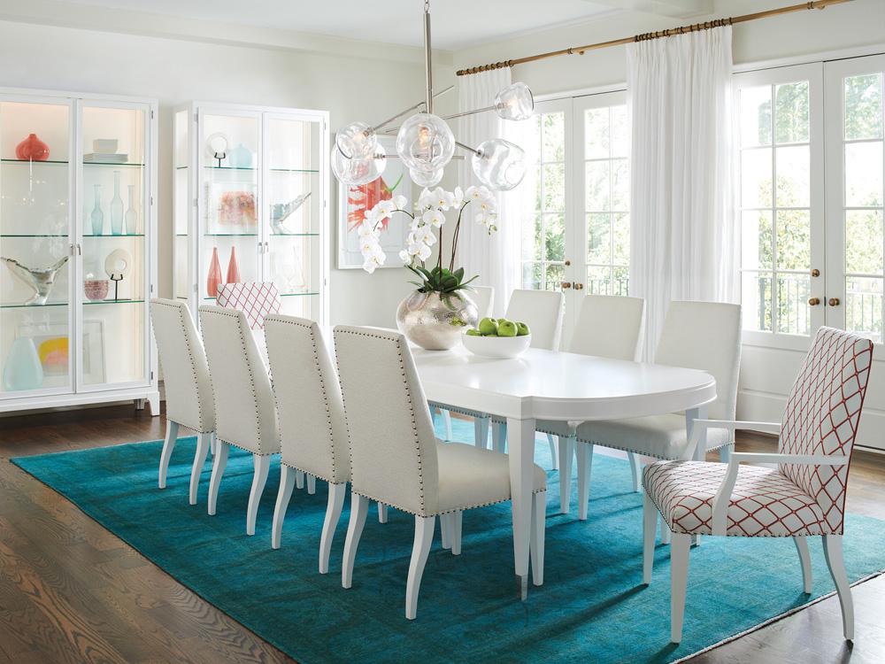 Lexington - Avondale Vernon Hills Rectangular Dining Table, Alabaster - 415-877 veiw 2