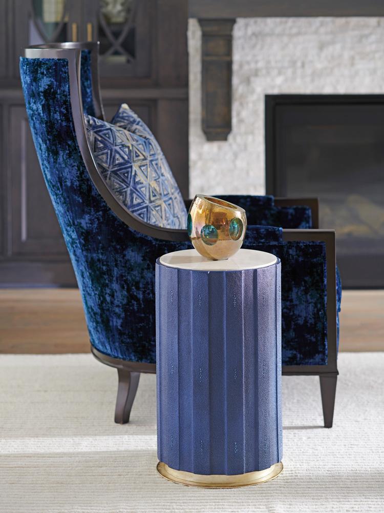 Lexington - Carlyle Chelsea Cobalt Accent Table, Cobalt - 738-950 veiw 2