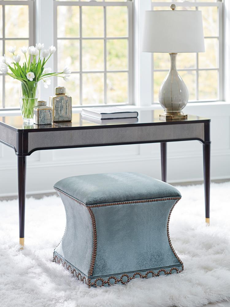 Lexington - Carlyle Merino Ottoman, Gray - 1844-25-40 veiw 2