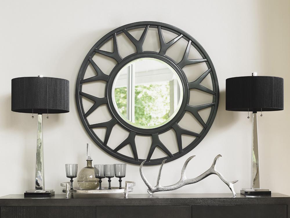 Lexington - Carrera Esprit Round Mirror, Carbon Gray - 911-201 veiw 2