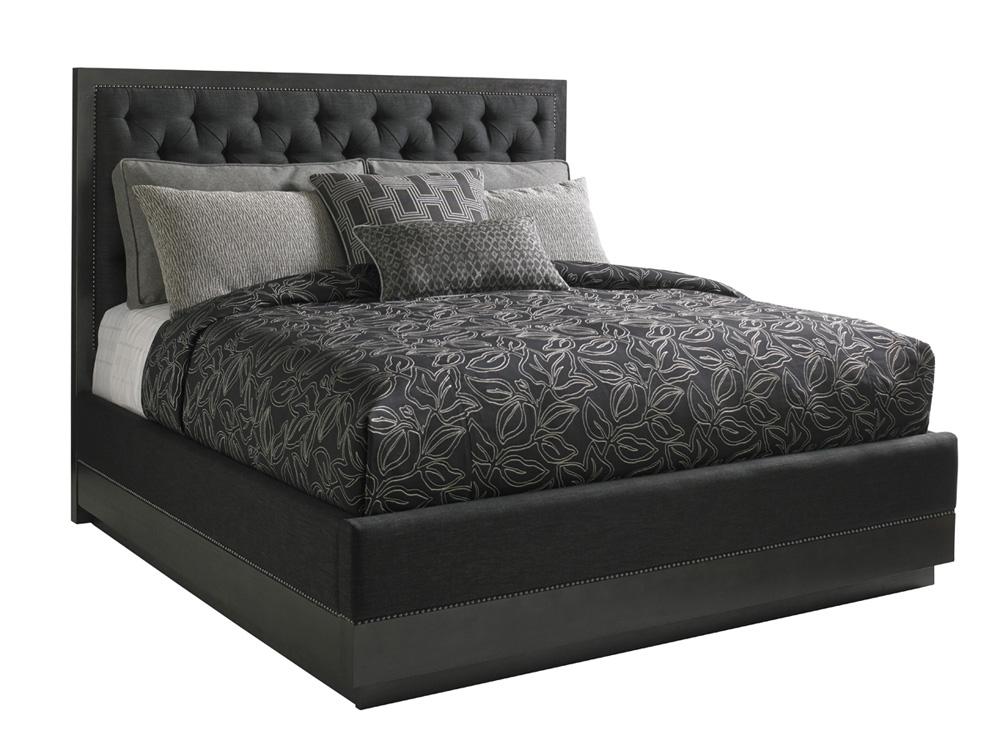 Lexington - Carrera Maranello Upholstered Bed 5/0 Queen, Carbon Gray - 911-133C veiw 1