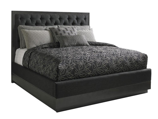 Lexington - Carrera Maranello Upholstered Bed 5/0 Queen, Carbon Gray - 911-133C veiw 1