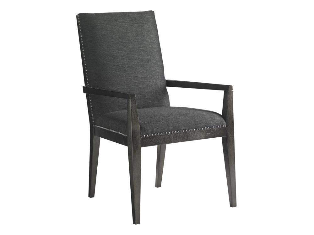 Lexington - Carrera Vantage Upholstered Arm Chair, Carbon Gray - 911-881-01 veiw 1