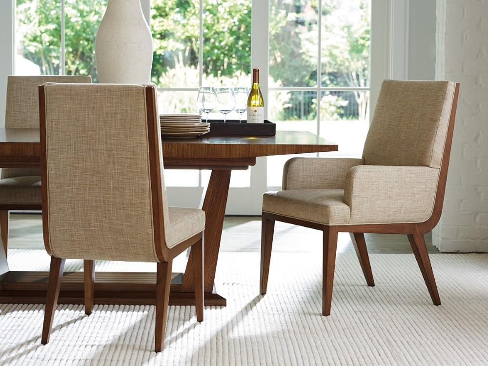 Lexington - Kitano Marino Upholstered Arm Chair Beige - 734-881-01 veiw 2