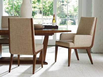 Lexington - Kitano Marino Upholstered Arm Chair Beige - 734-881-01 veiw 2