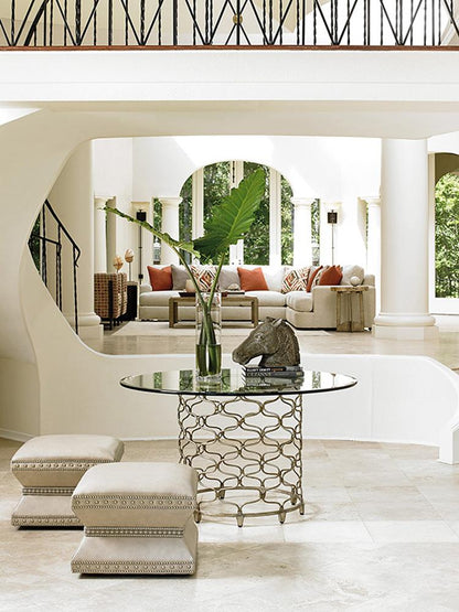 Lexington - Laurel Canyon Bollinger Round Dining Table With 54-Inch Glass Top - 721-875-54C veiw 2