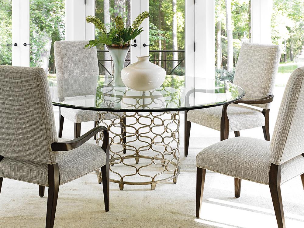 Lexington - Laurel Canyon Bollinger Round Dining Table With 72-Inch Glass Top - 721-875-72C veiw 2