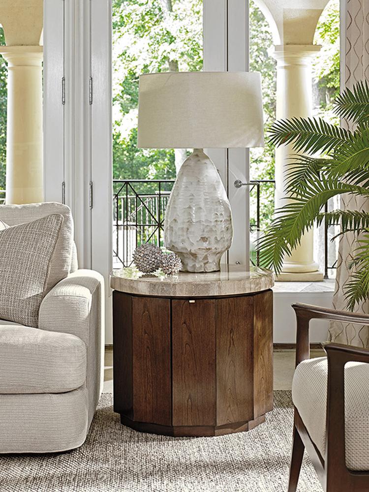 Lexington - Laurel Canyon Glendora Drum Table - 721-950 veiw 5