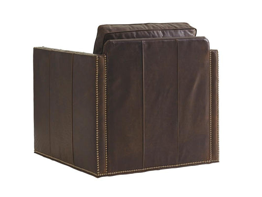 Lexington - Shadow Play Hinsdale Leather Swivel Chair, Brown - LL7607-11SW-40 veiw 2