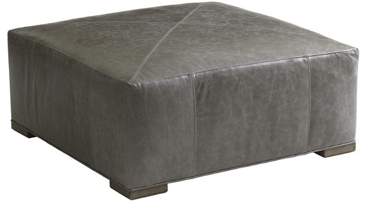Lexington - Shadow Play Melina Leather Cocktail Ottoman Gray - LL7925-44-40 veiw 1