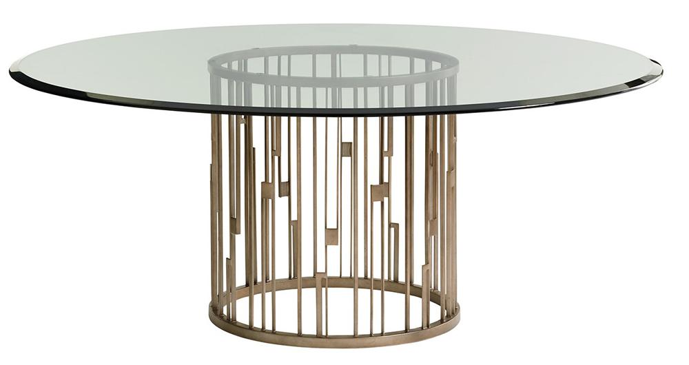 Lexington - Shadow Play Rendezvous 60in Round Glass Dining Table - 725-875-60C veiw 1