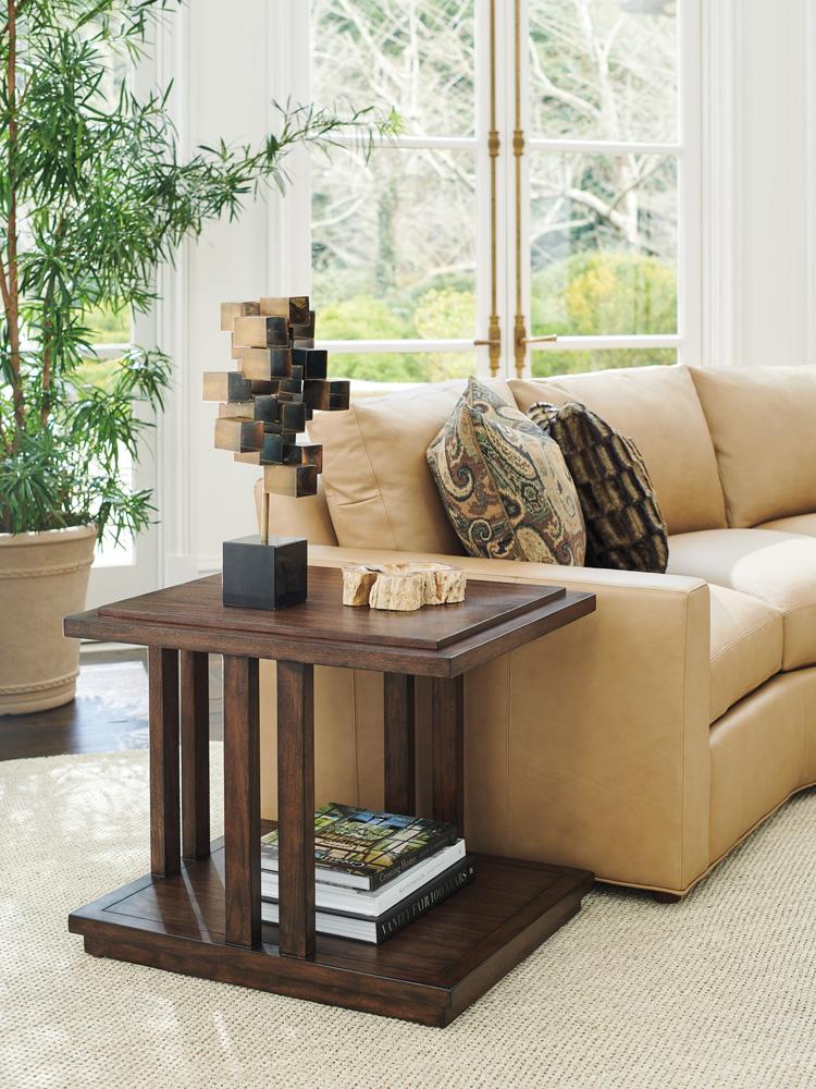 Lexington - Silverado Alvarado Rectangular End Table, Montecito - 740-950 veiw 2